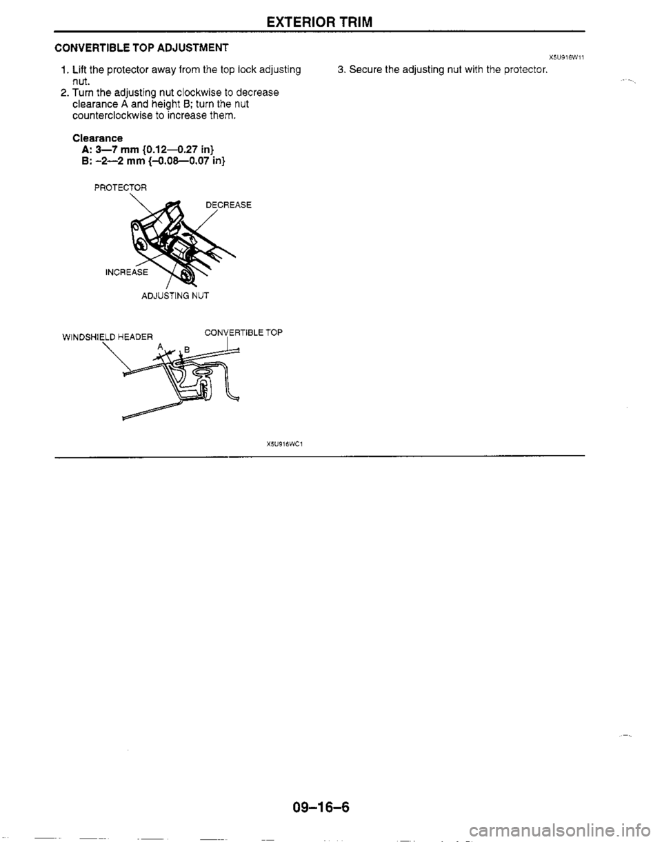 MAZDA MIATA 1999 Workshop Manual MAZDA MIATA 1999 Workshop Manual