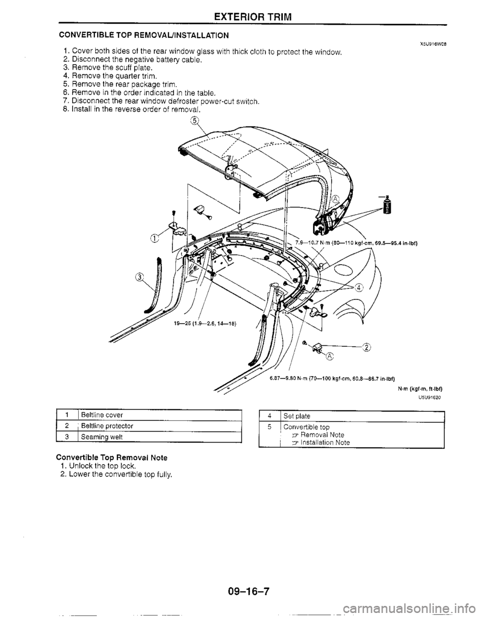 MAZDA MIATA 1999 Workshop Manual MAZDA MIATA 1999 Workshop Manual