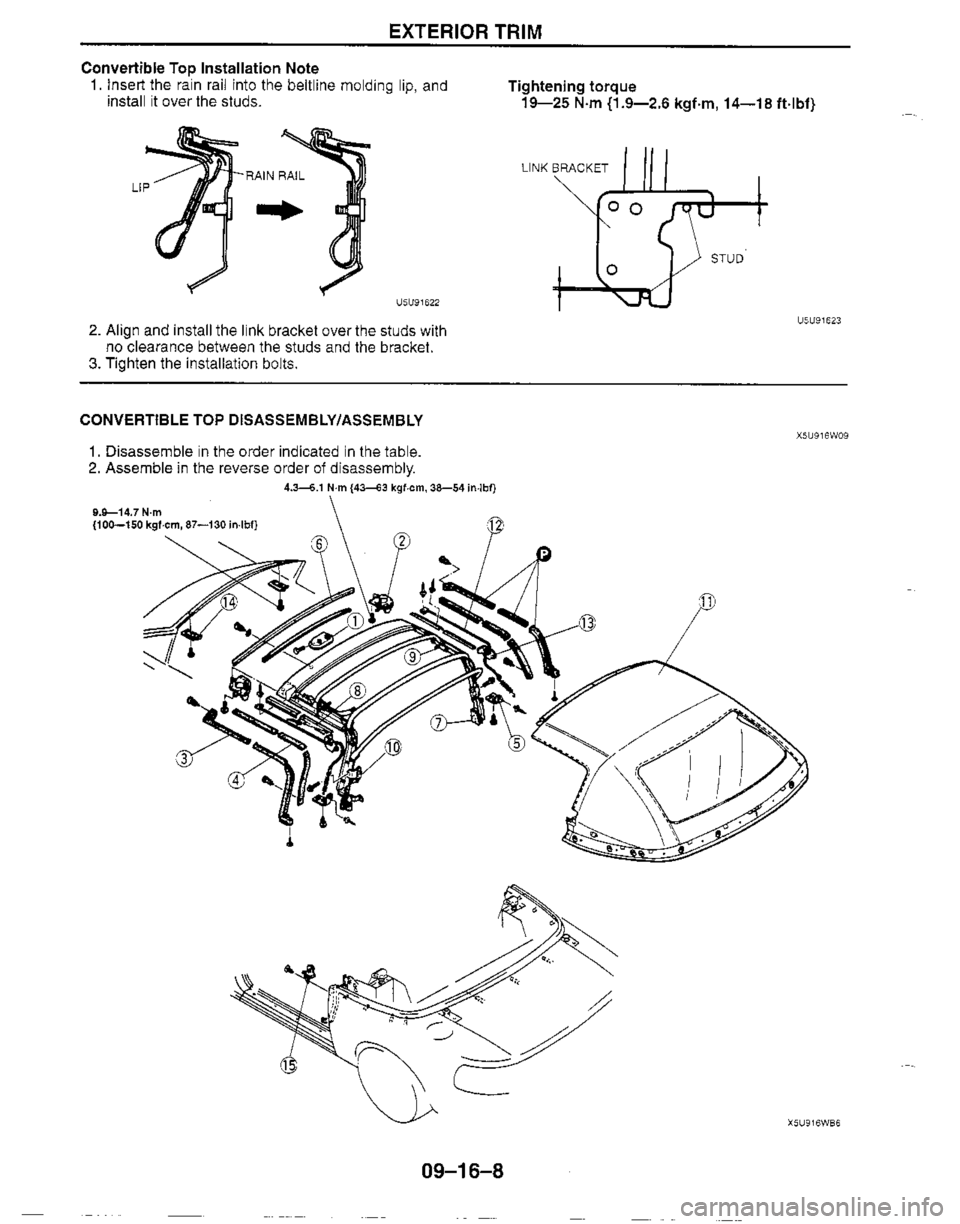 MAZDA MIATA 1999 Workshop Manual MAZDA MIATA 1999 Workshop Manual