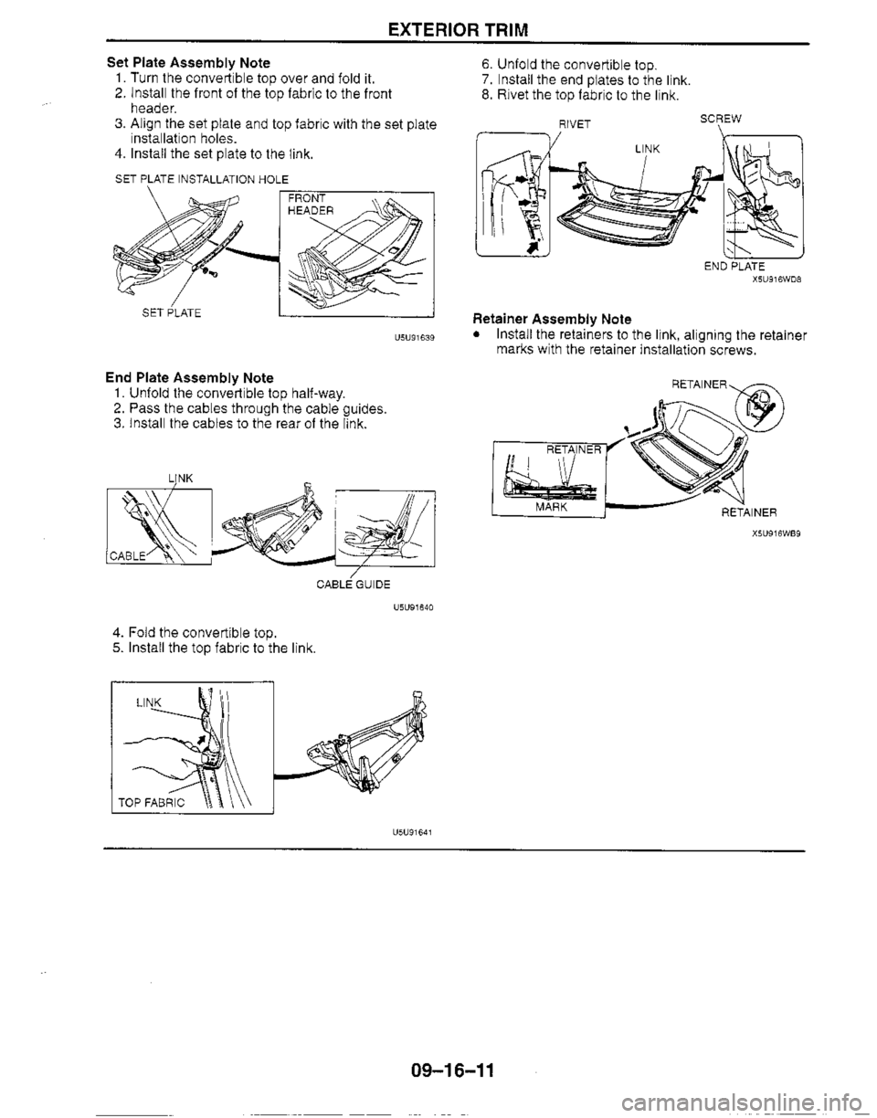 MAZDA MIATA 1999 Workshop Manual MAZDA MIATA 1999 Workshop Manual