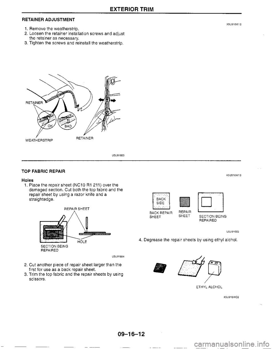 MAZDA MIATA 1999 Workshop Manual MAZDA MIATA 1999 Workshop Manual