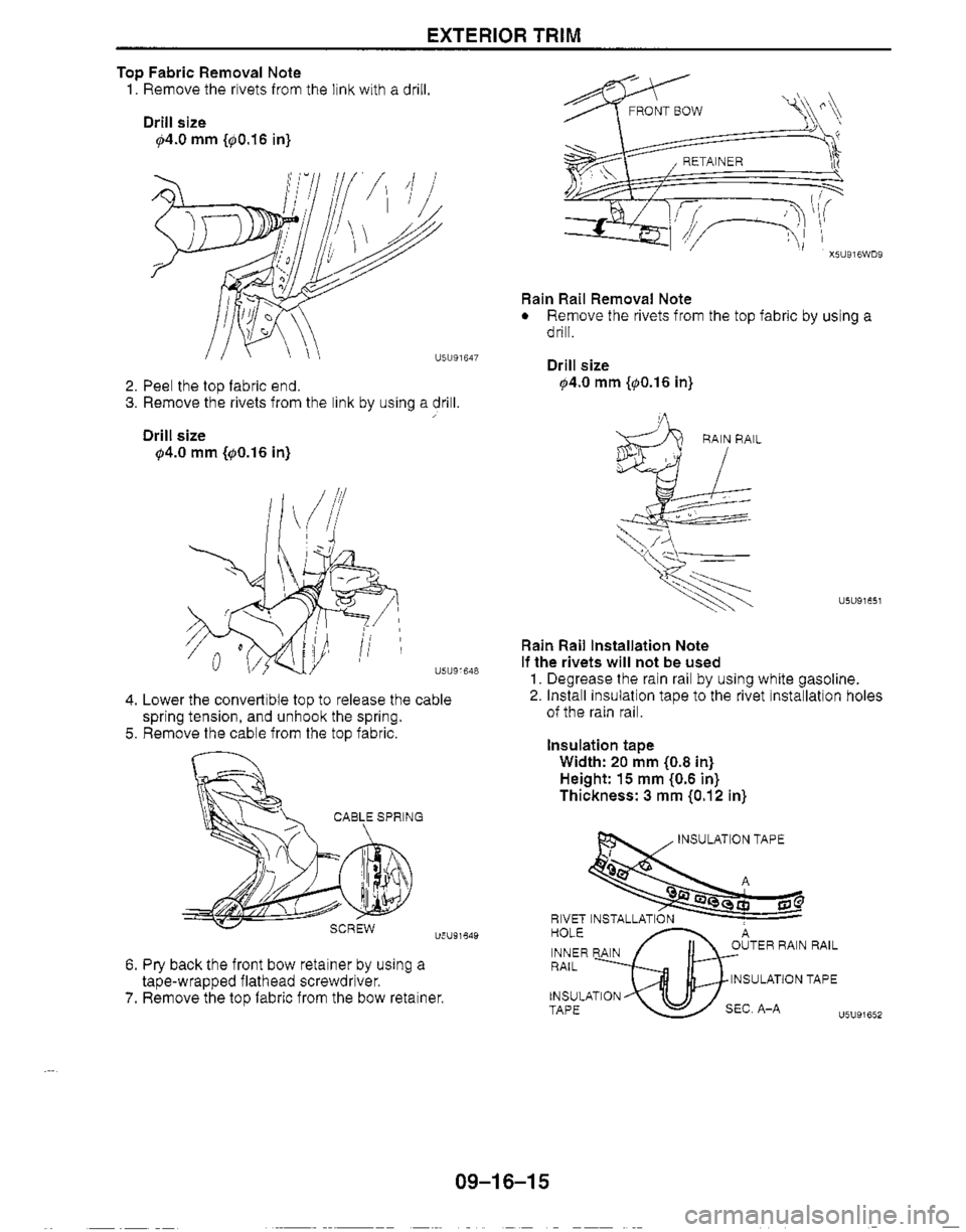 MAZDA MIATA 1999 Workshop Manual MAZDA MIATA 1999 Workshop Manual