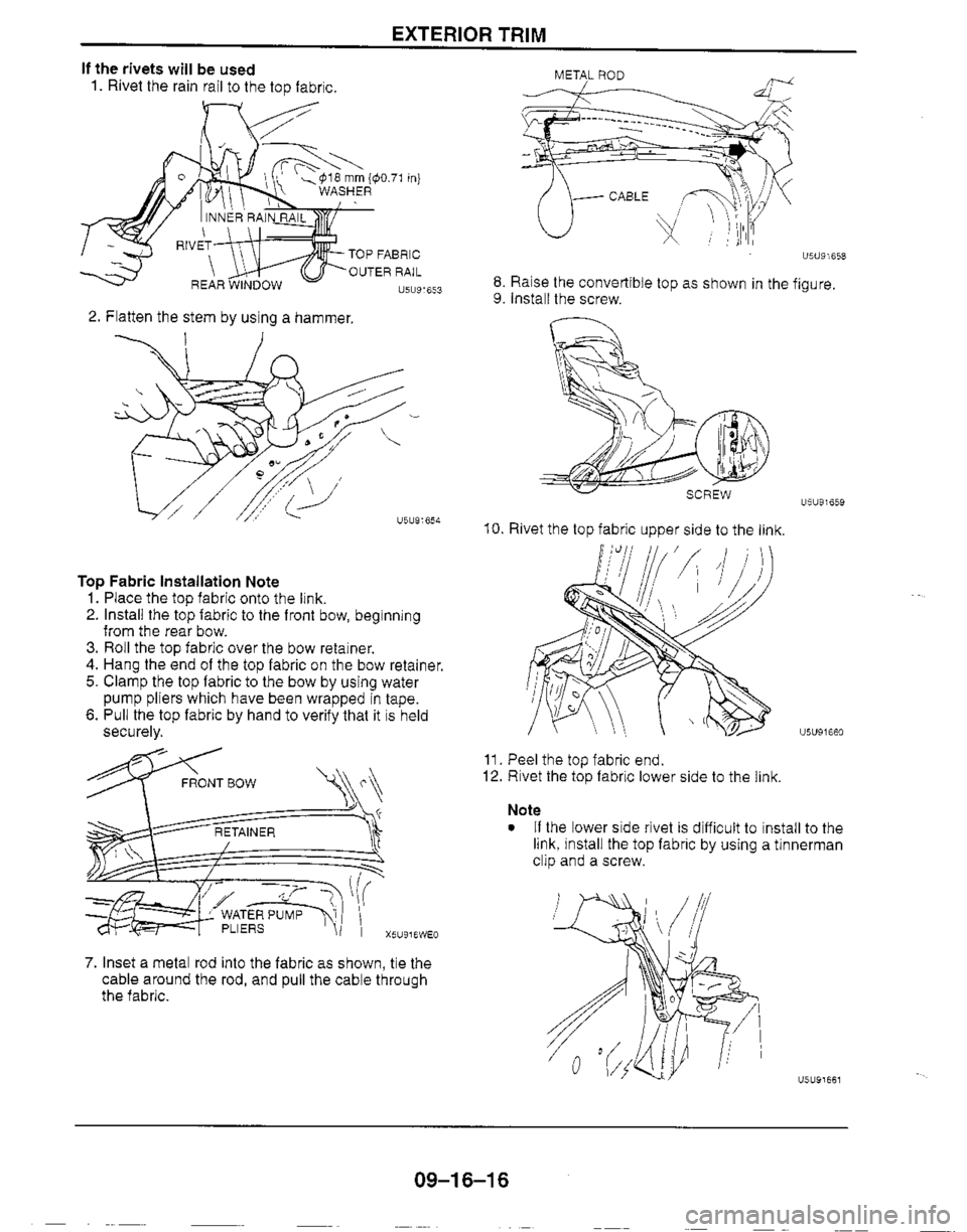MAZDA MIATA 1999 Workshop Manual MAZDA MIATA 1999 Workshop Manual