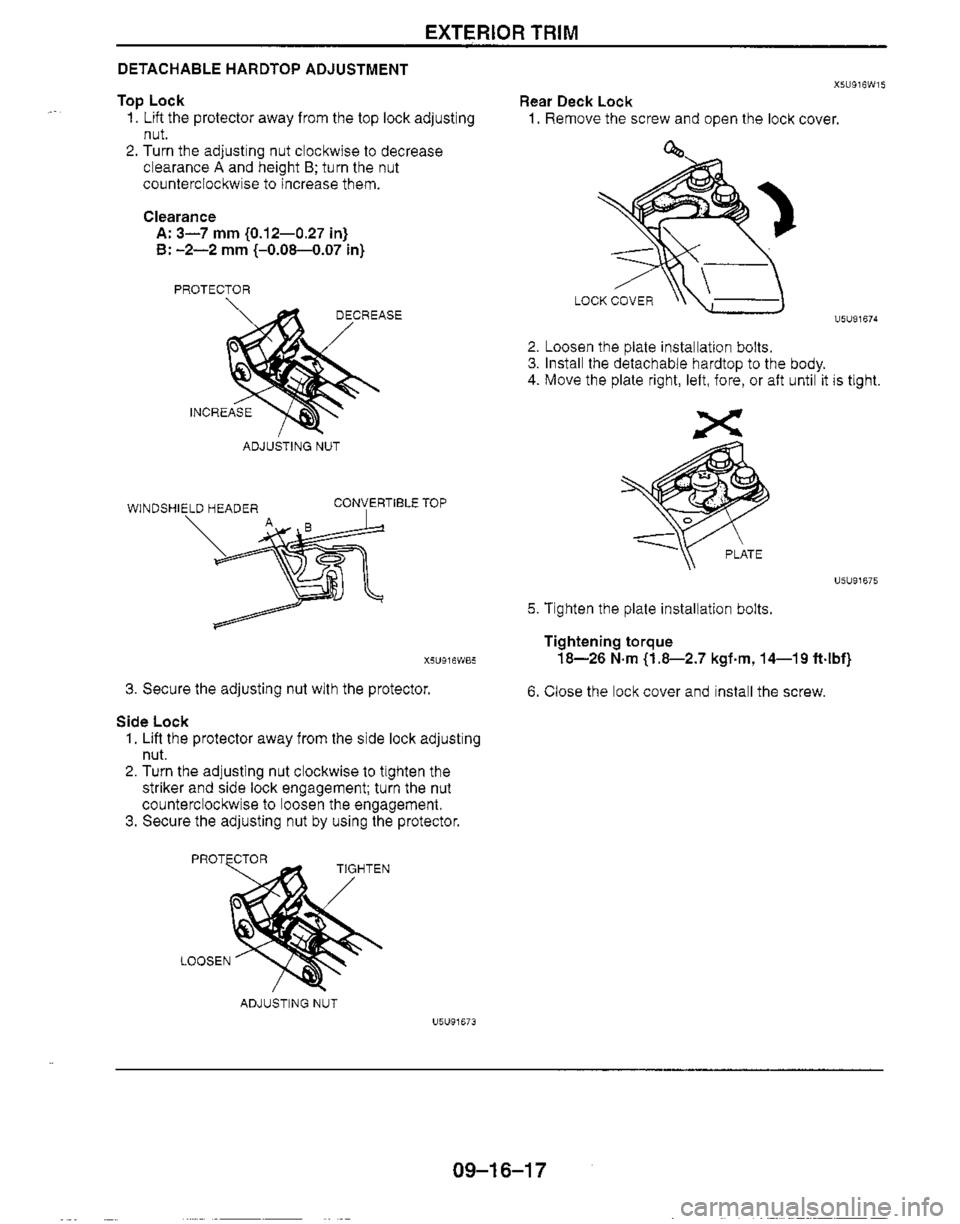 MAZDA MIATA 1999 Workshop Manual MAZDA MIATA 1999 Workshop Manual