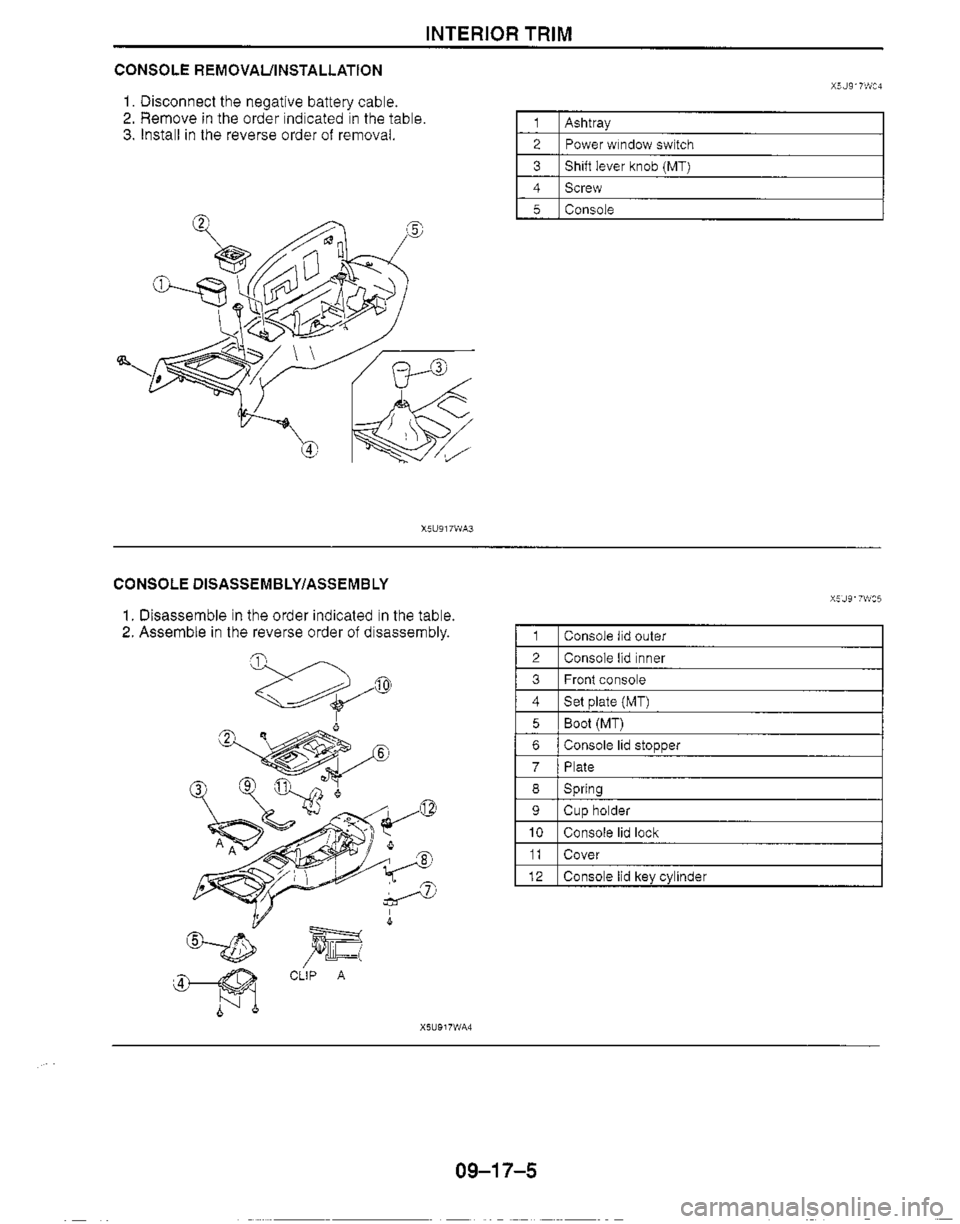 MAZDA MIATA 1999 Workshop Manual MAZDA MIATA 1999 Workshop Manual
