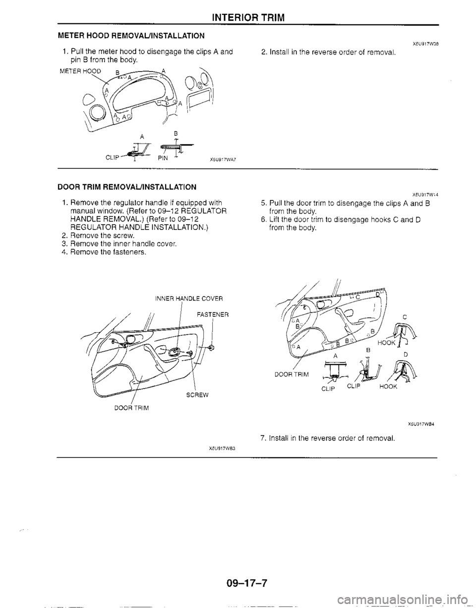 MAZDA MIATA 1999 Workshop Manual MAZDA MIATA 1999 Workshop Manual