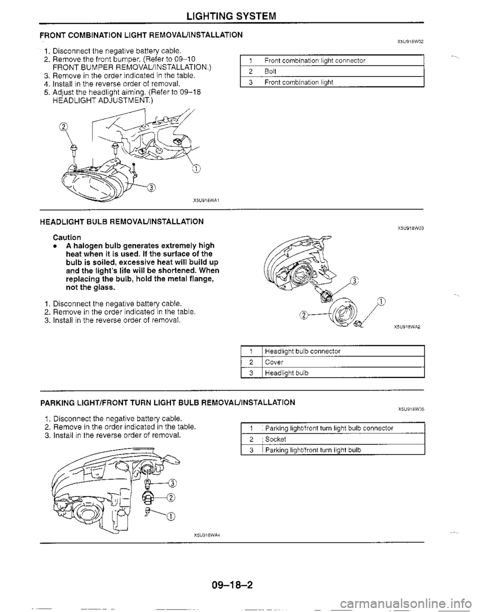 MAZDA MIATA 1999 Workshop Manual MAZDA MIATA 1999 Workshop Manual