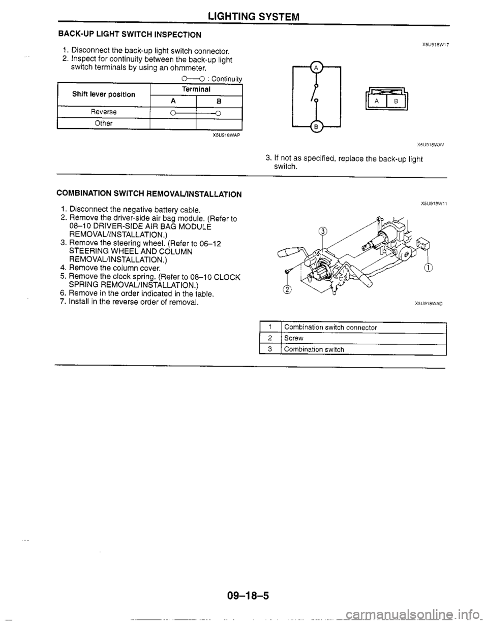 MAZDA MIATA 1999 Workshop Manual MAZDA MIATA 1999 Workshop Manual
