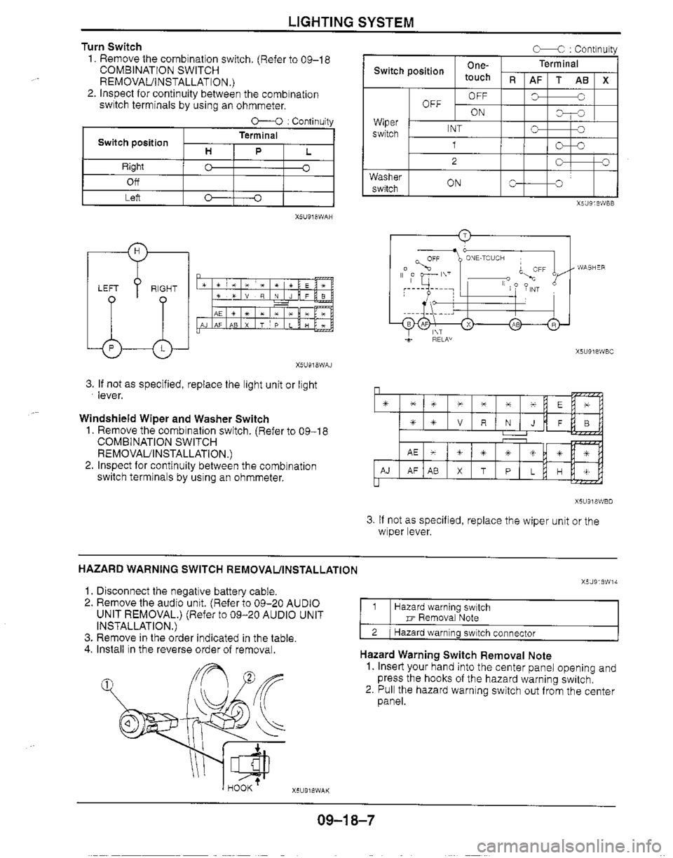 MAZDA MIATA 1999 Workshop Manual MAZDA MIATA 1999 Workshop Manual