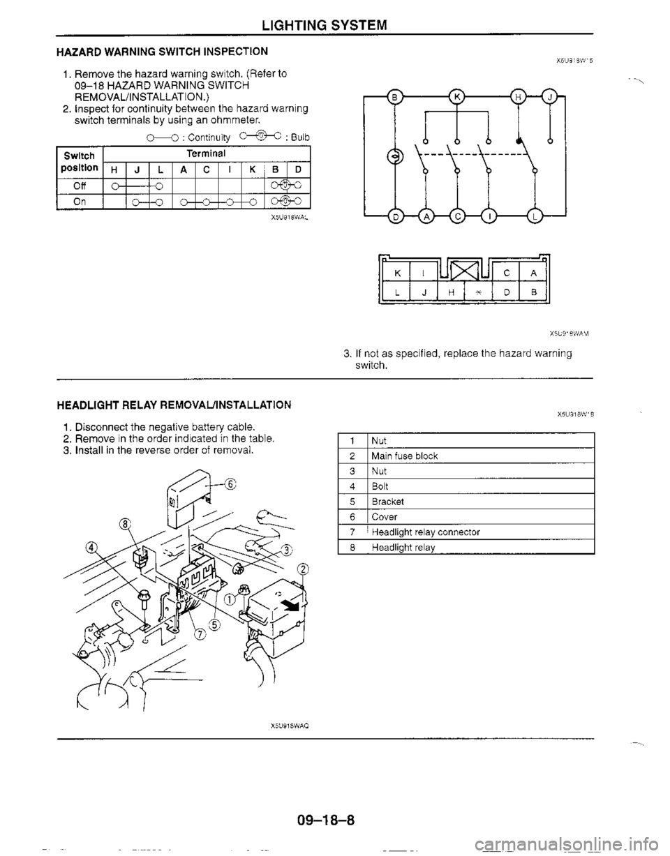 MAZDA MIATA 1999 Workshop Manual MAZDA MIATA 1999 Workshop Manual