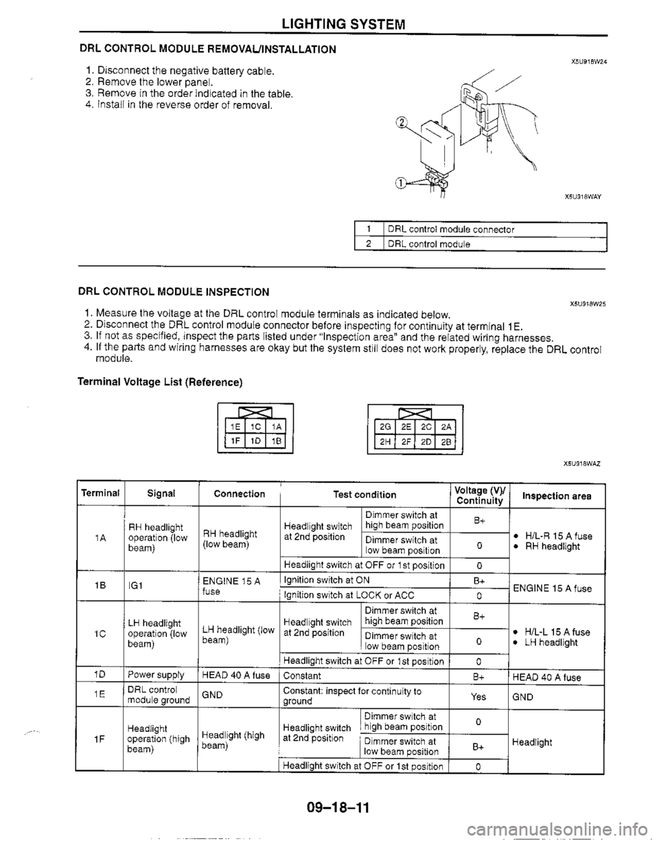 MAZDA MIATA 1999 Workshop Manual MAZDA MIATA 1999 Workshop Manual