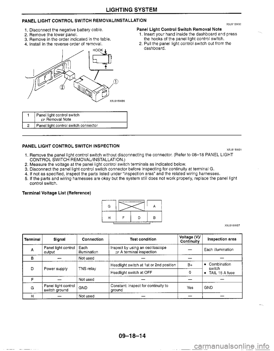 MAZDA MIATA 1999 Workshop Manual MAZDA MIATA 1999 Workshop Manual