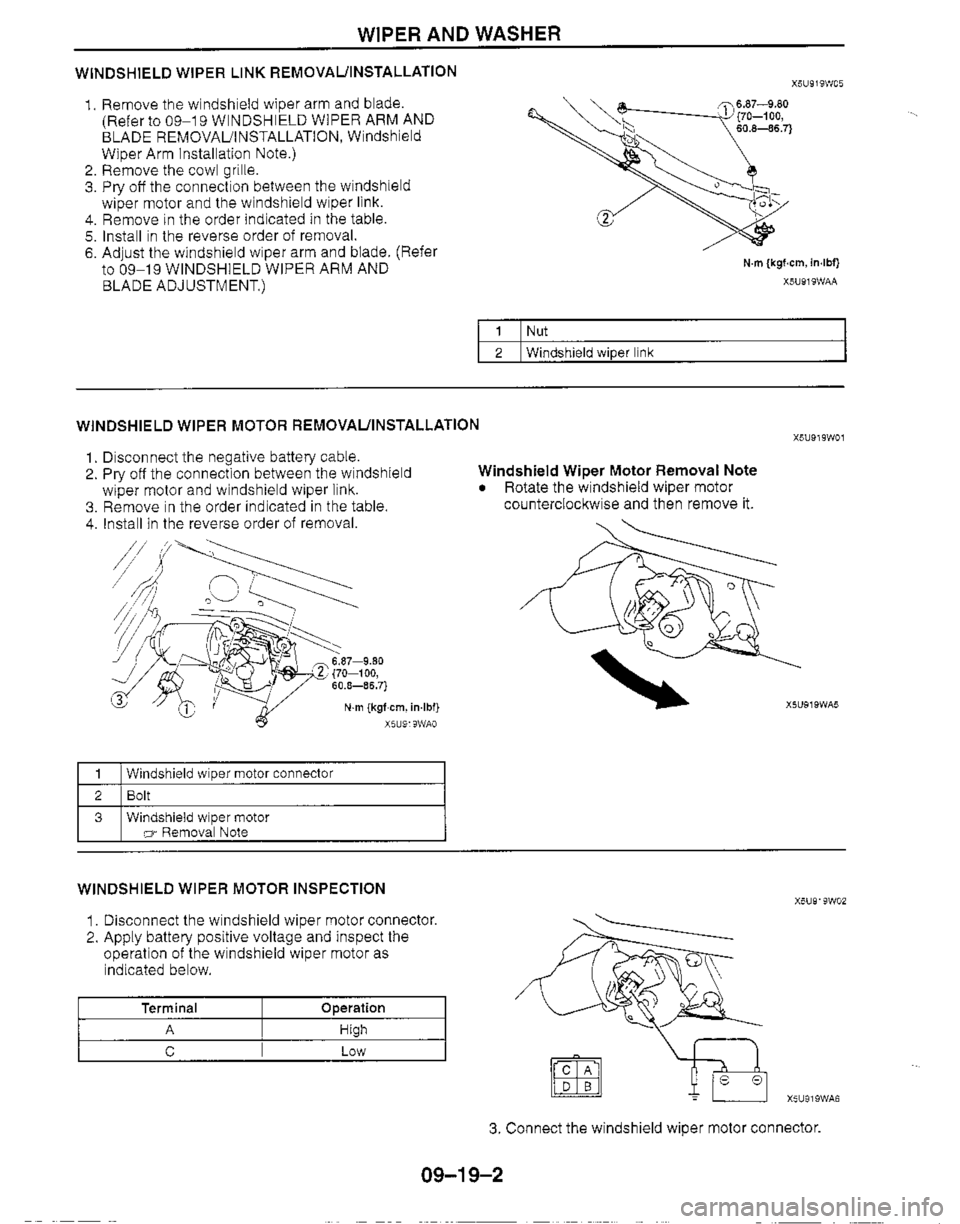 MAZDA MIATA 1999 Workshop Manual MAZDA MIATA 1999 Workshop Manual
