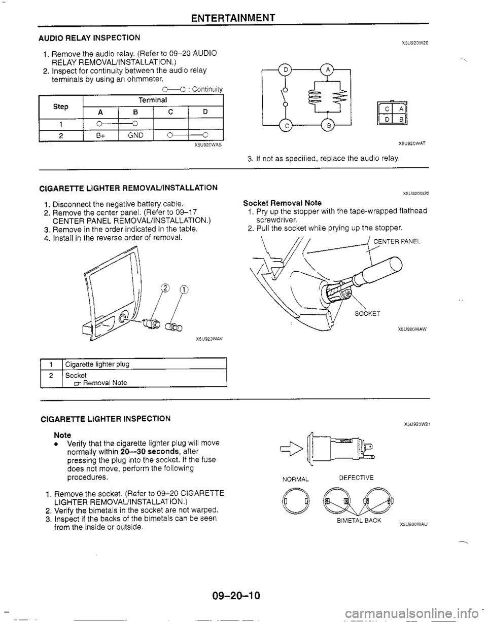 MAZDA MIATA 1999 Workshop Manual MAZDA MIATA 1999 Workshop Manual