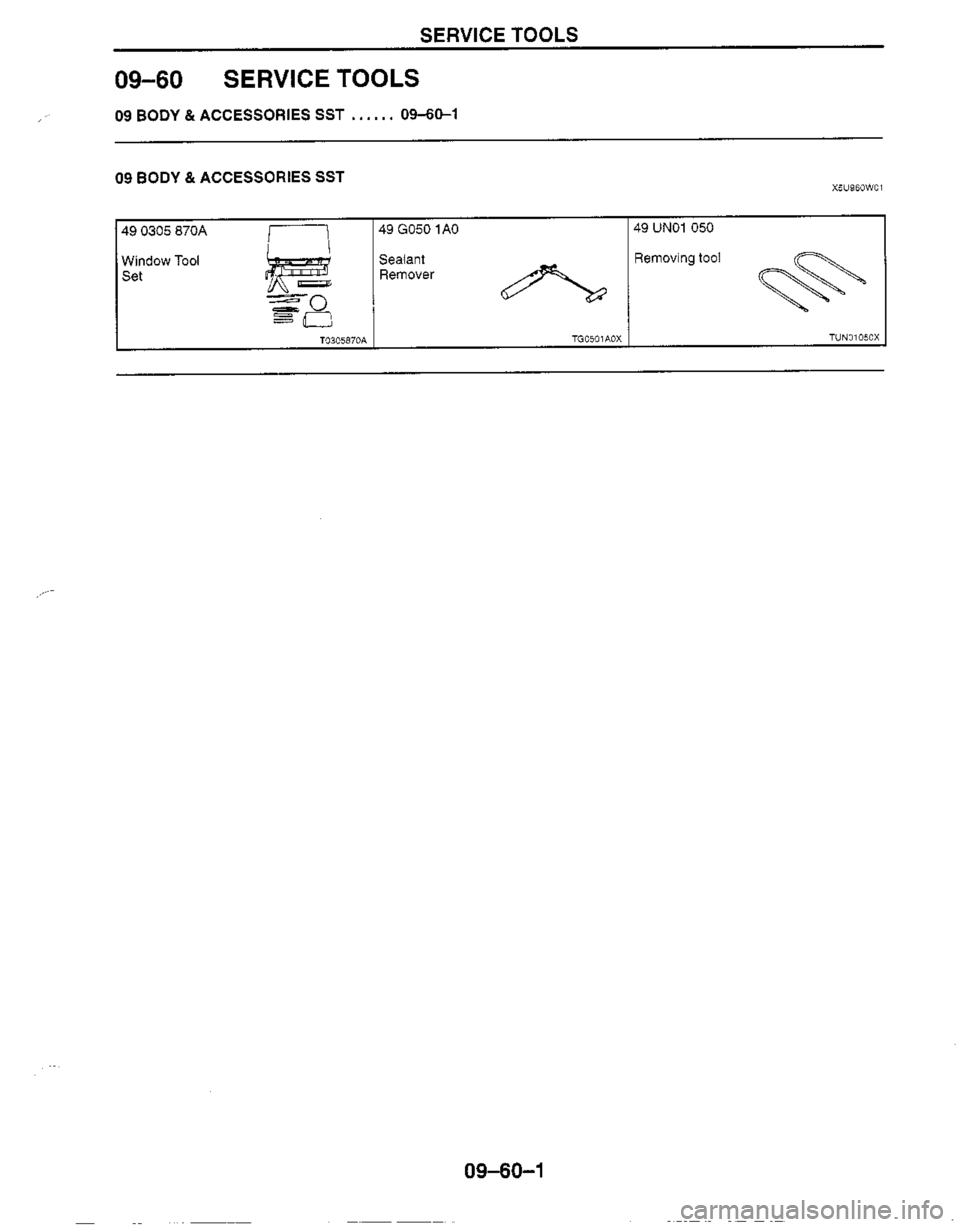 MAZDA MIATA 1999 Workshop Manual MAZDA MIATA 1999 Workshop Manual