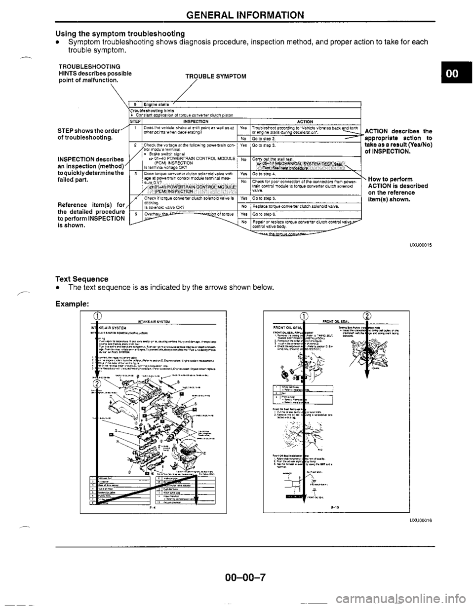 MAZDA MIATA 1999  Workshop Manual 