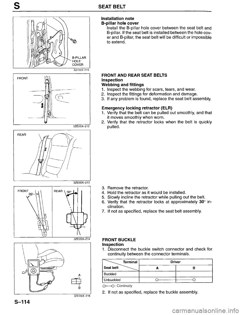 MAZDA MILLENIA 1996 Workshop Manual MAZDA MILLENIA 1996 Workshop Manual