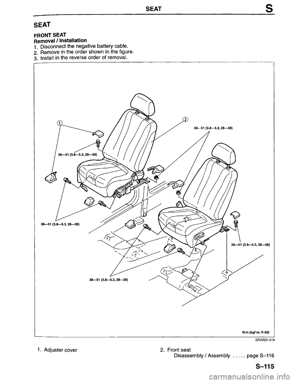 MAZDA MILLENIA 1996 Workshop Manual MAZDA MILLENIA 1996 Workshop Manual