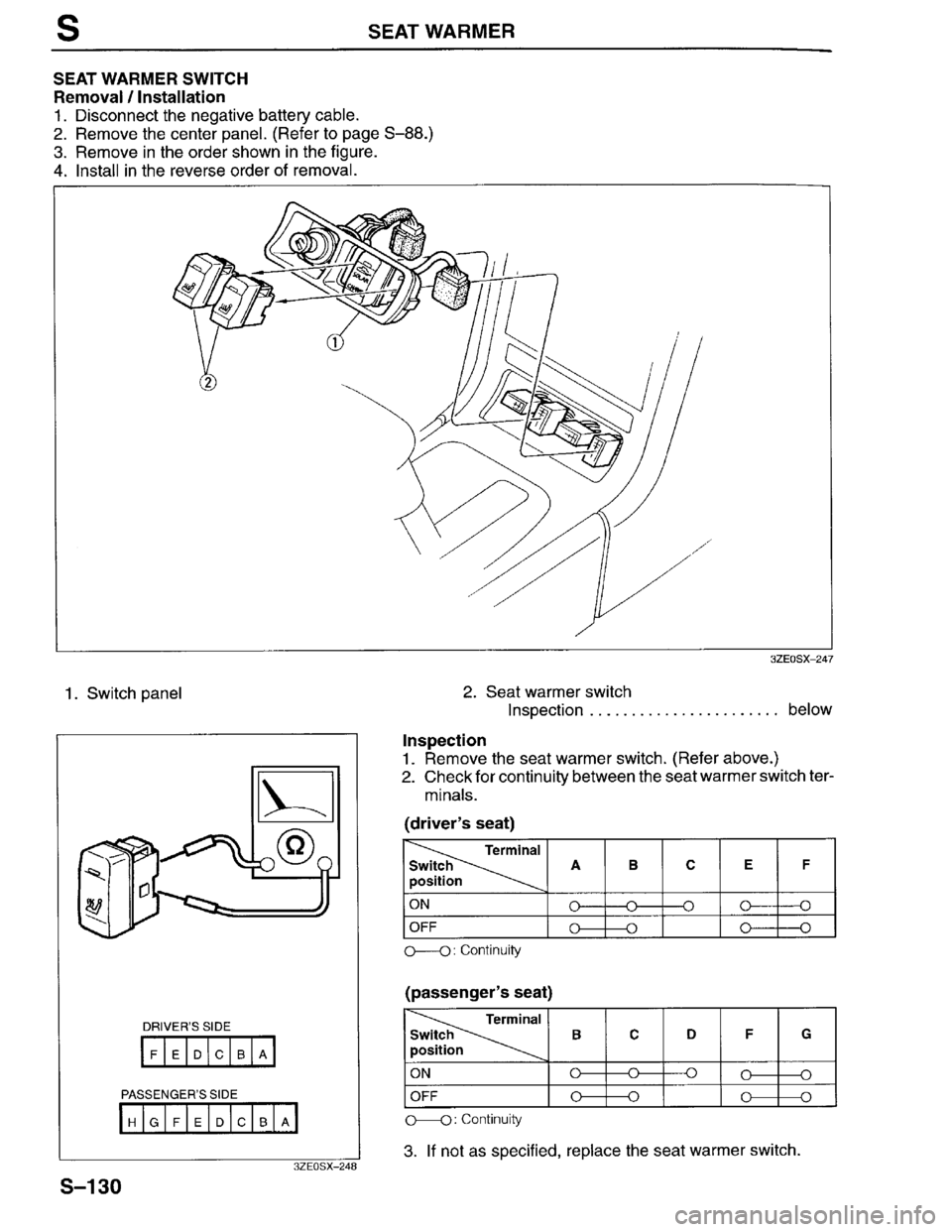 MAZDA MILLENIA 1996 Workshop Manual MAZDA MILLENIA 1996 Workshop Manual