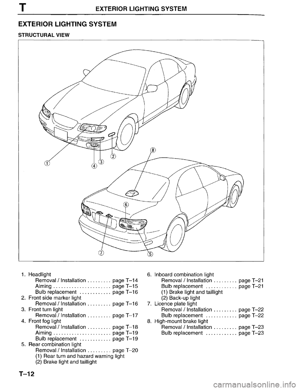 MAZDA MILLENIA 1996  Workshop Manual 