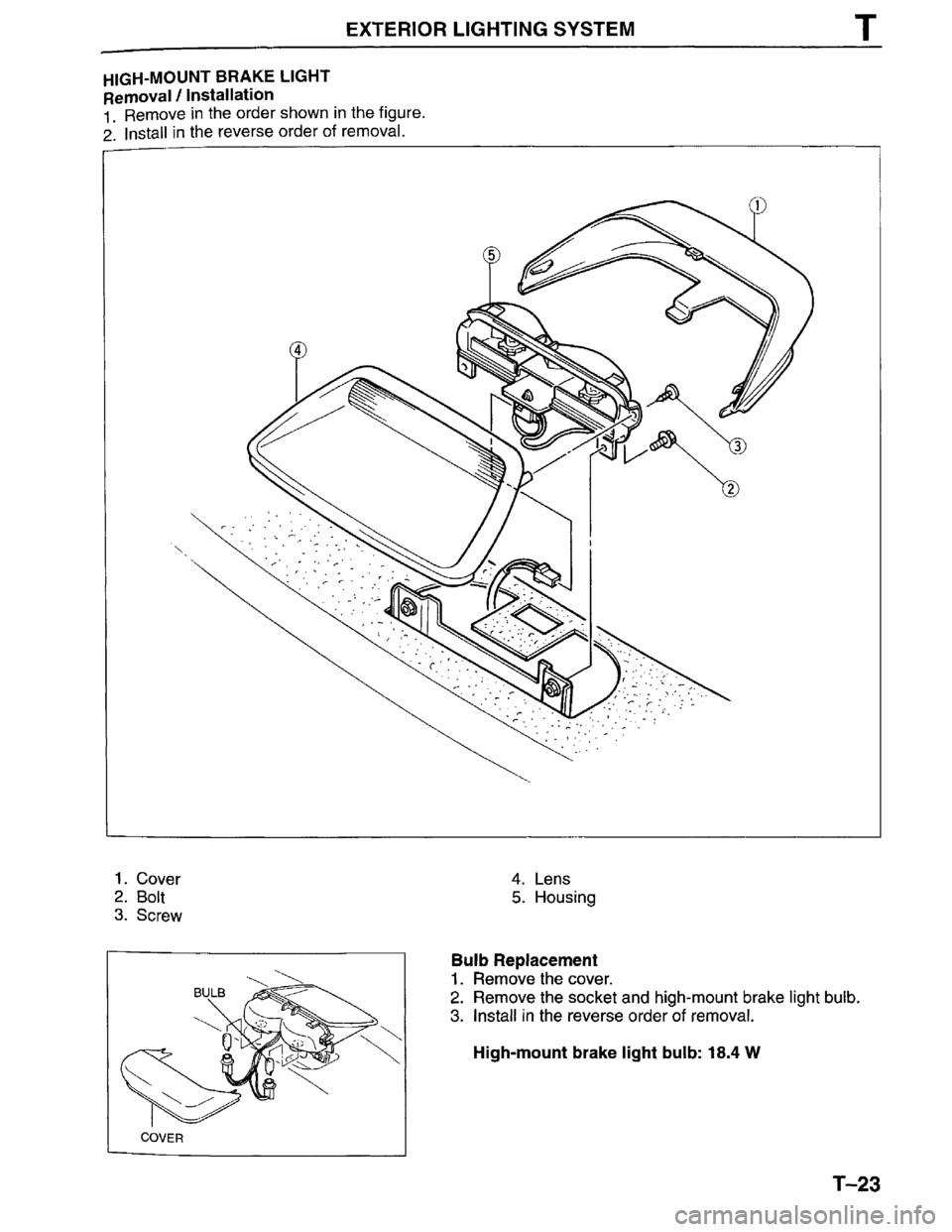 MAZDA MILLENIA 1996  Workshop Manual 
