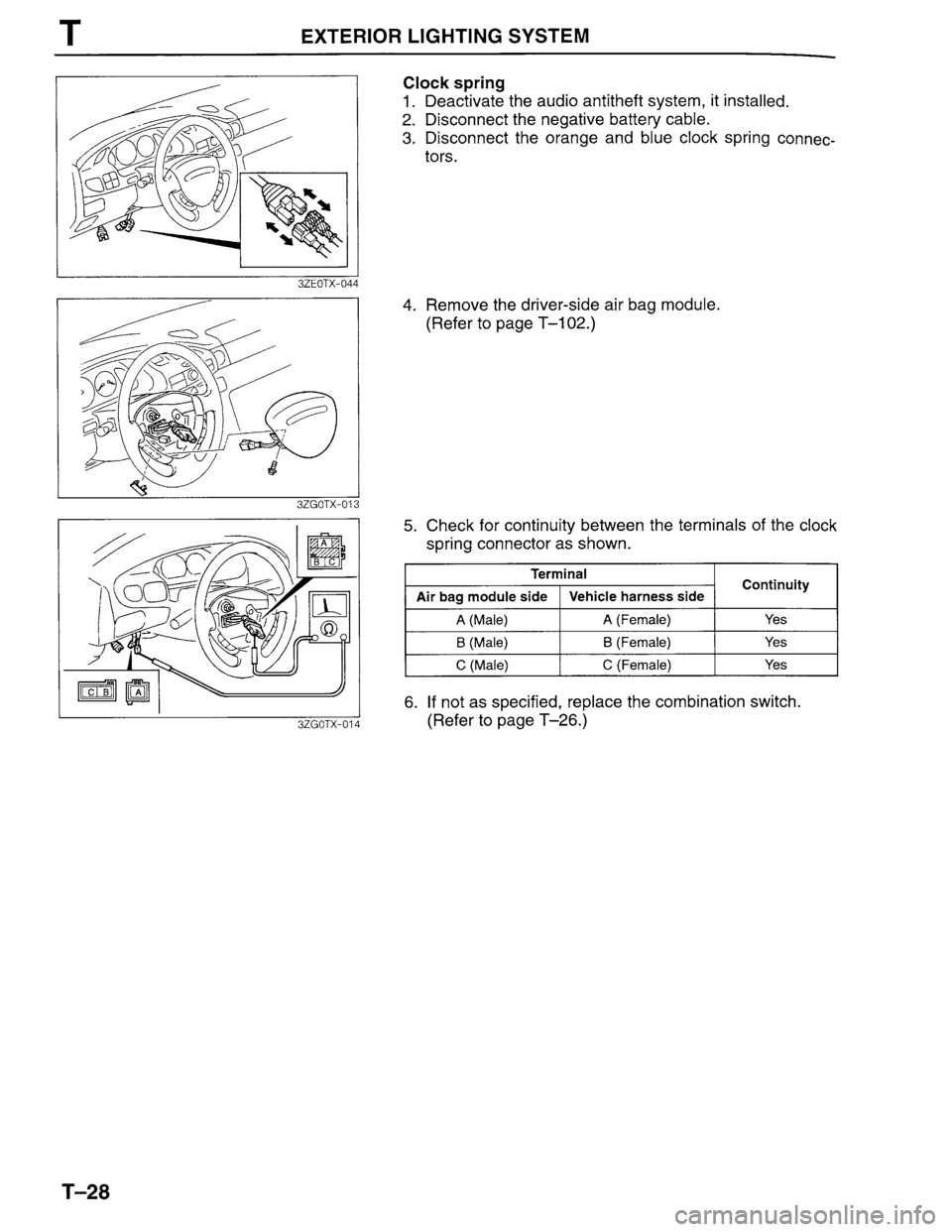 MAZDA MILLENIA 1996  Workshop Manual 