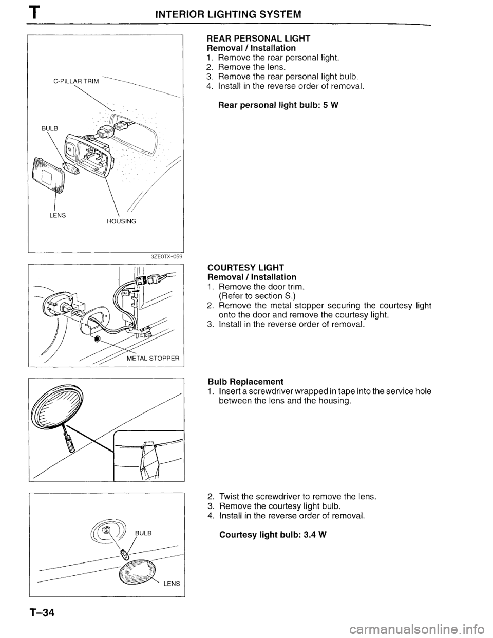 MAZDA MILLENIA 1996  Workshop Manual 