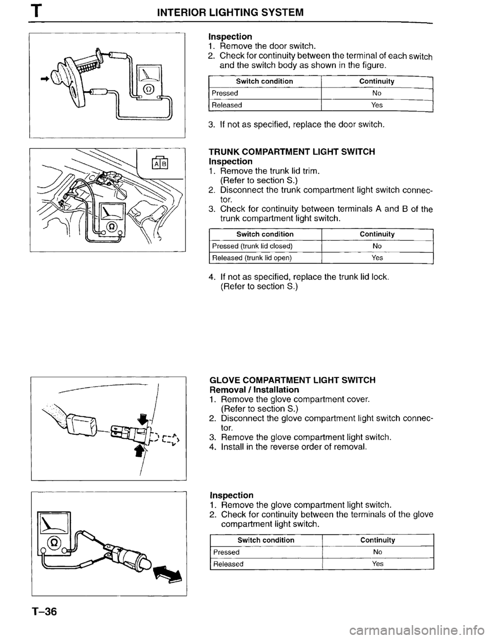 MAZDA MILLENIA 1996  Workshop Manual 