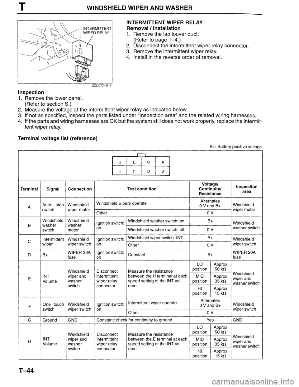 MAZDA MILLENIA 1996 Workshop Manual MAZDA MILLENIA 1996 Workshop Manual