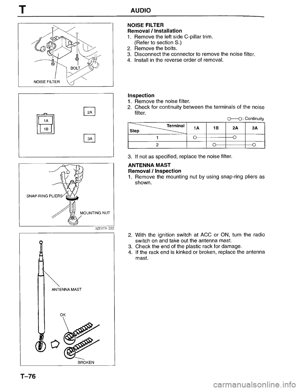 MAZDA MILLENIA 1996 Workshop Manual MAZDA MILLENIA 1996 Workshop Manual