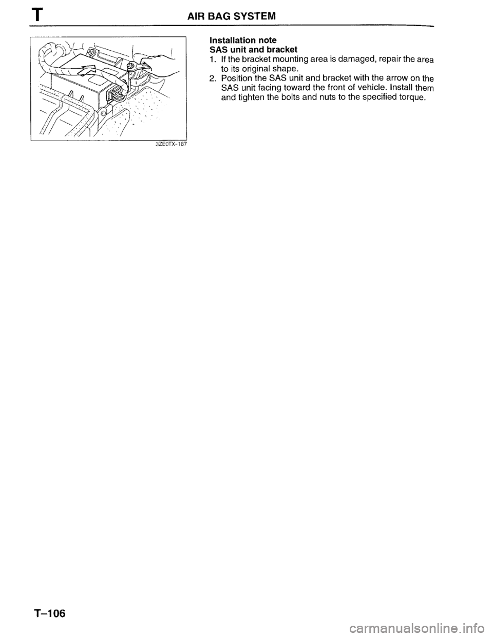 MAZDA MILLENIA 1996 Workshop Manual MAZDA MILLENIA 1996 Workshop Manual