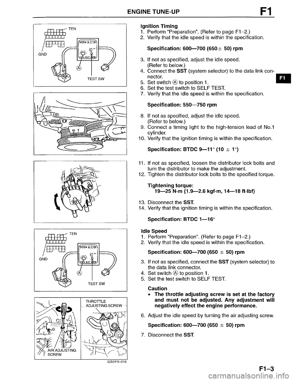 MAZDA MILLENIA 1996  Workshop Manual 