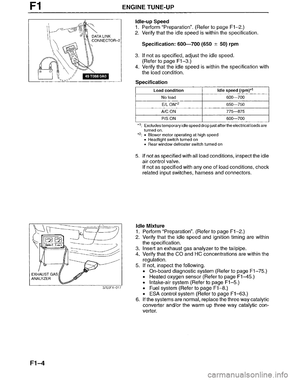 MAZDA MILLENIA 1996  Workshop Manual 