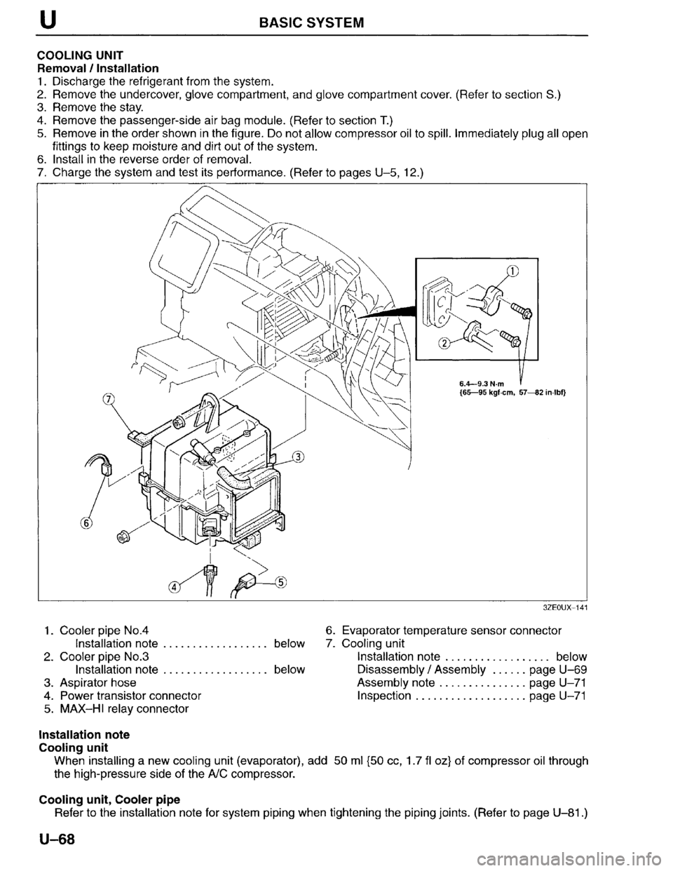 MAZDA MILLENIA 1996 Workshop Manual MAZDA MILLENIA 1996 Workshop Manual