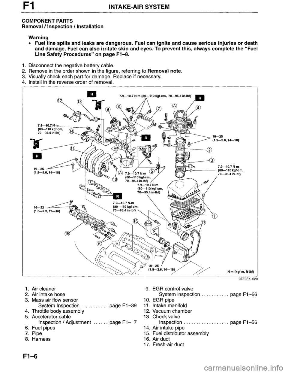 MAZDA MILLENIA 1996  Workshop Manual 