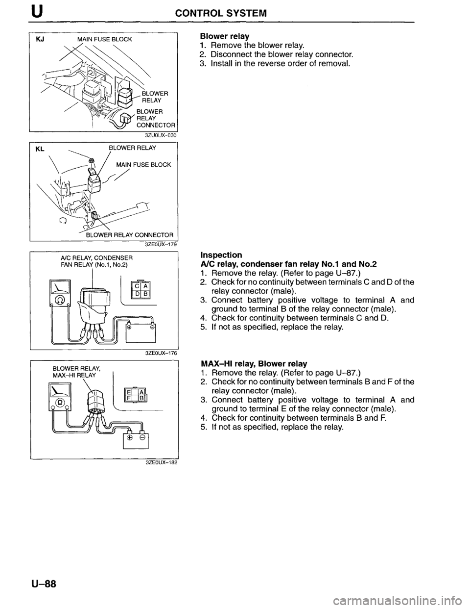 MAZDA MILLENIA 1996 Workshop Manual MAZDA MILLENIA 1996 Workshop Manual
