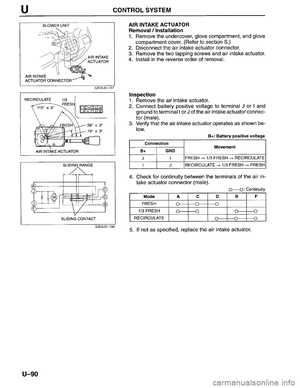 MAZDA MILLENIA 1996 Workshop Manual MAZDA MILLENIA 1996 Workshop Manual