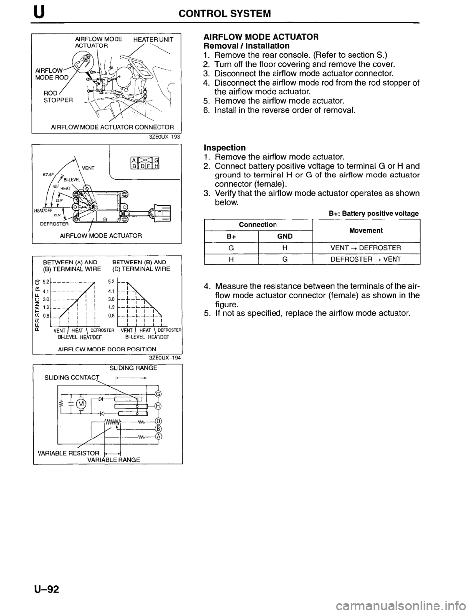MAZDA MILLENIA 1996 Workshop Manual MAZDA MILLENIA 1996 Workshop Manual