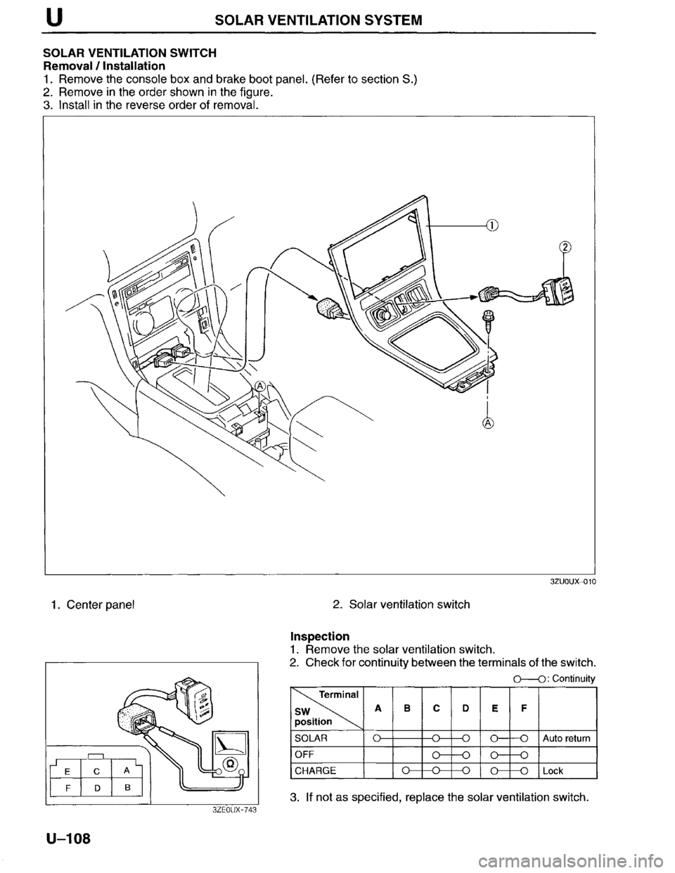 MAZDA MILLENIA 1996 Workshop Manual MAZDA MILLENIA 1996 Workshop Manual