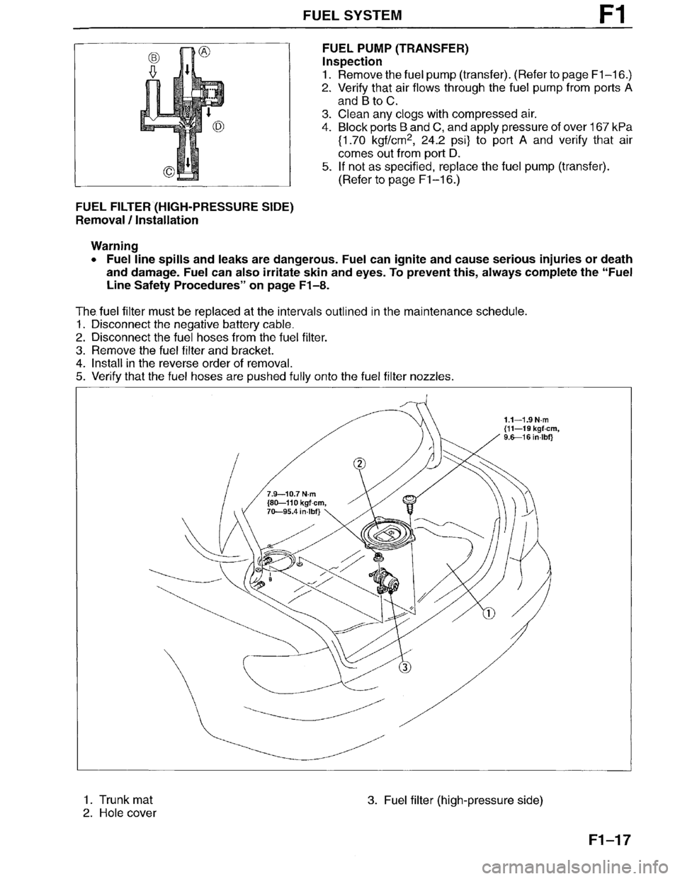 MAZDA MILLENIA 1996 Workshop Manual MAZDA MILLENIA 1996 Workshop Manual