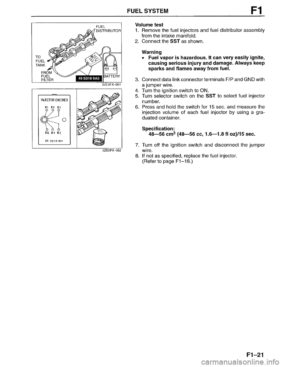 MAZDA MILLENIA 1996 Workshop Manual MAZDA MILLENIA 1996 Workshop Manual