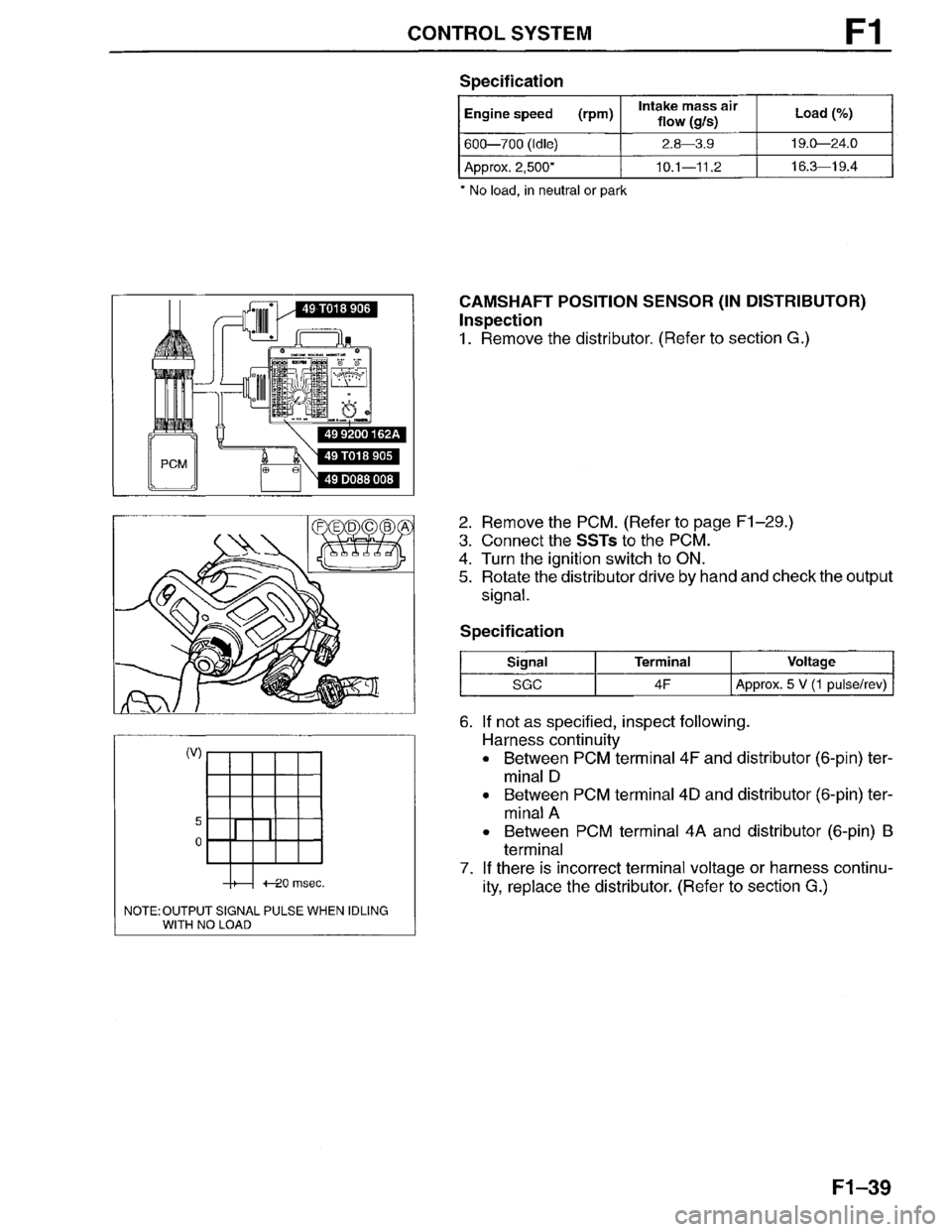 MAZDA MILLENIA 1996 Workshop Manual MAZDA MILLENIA 1996 Workshop Manual