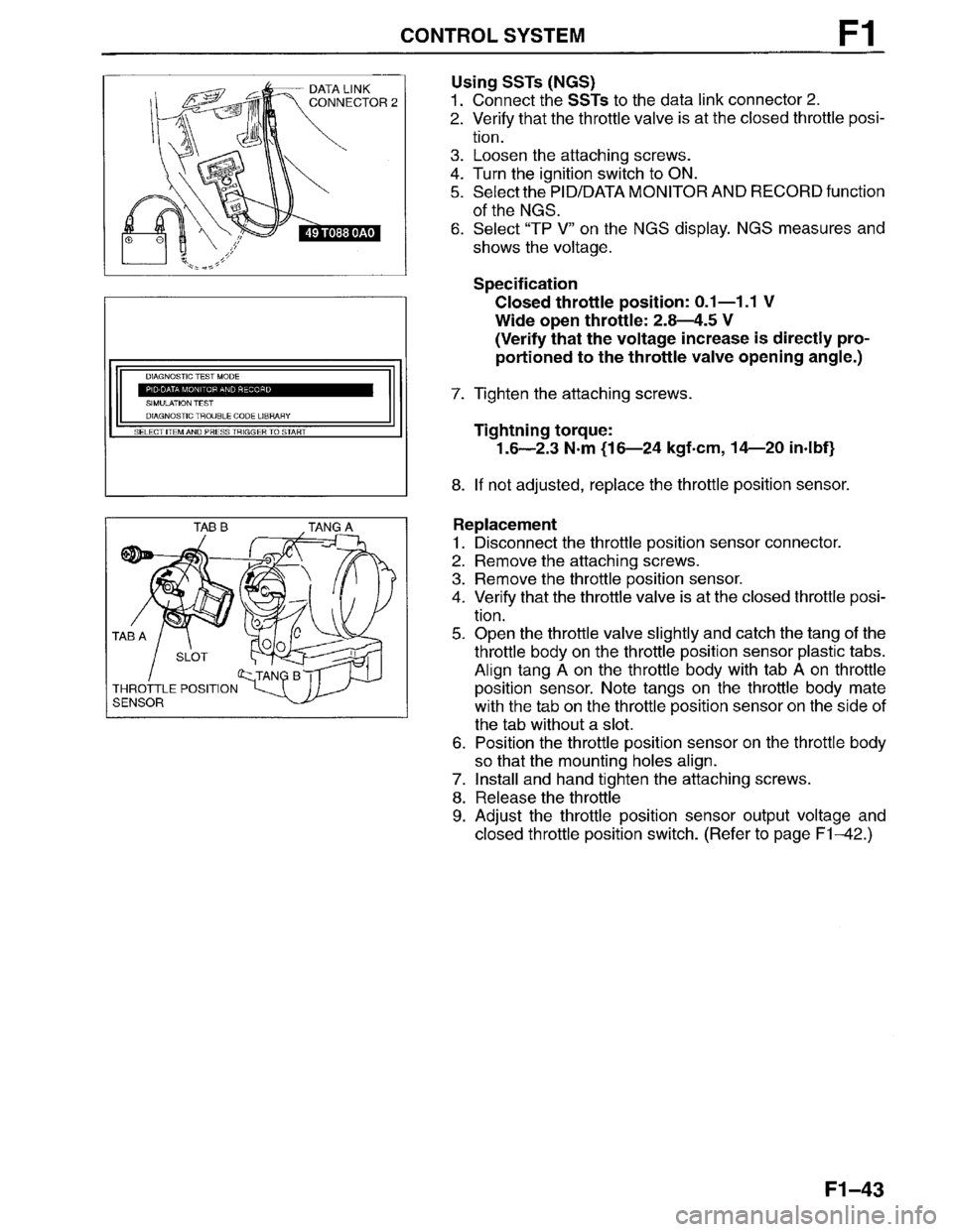MAZDA MILLENIA 1996 Workshop Manual MAZDA MILLENIA 1996 Workshop Manual