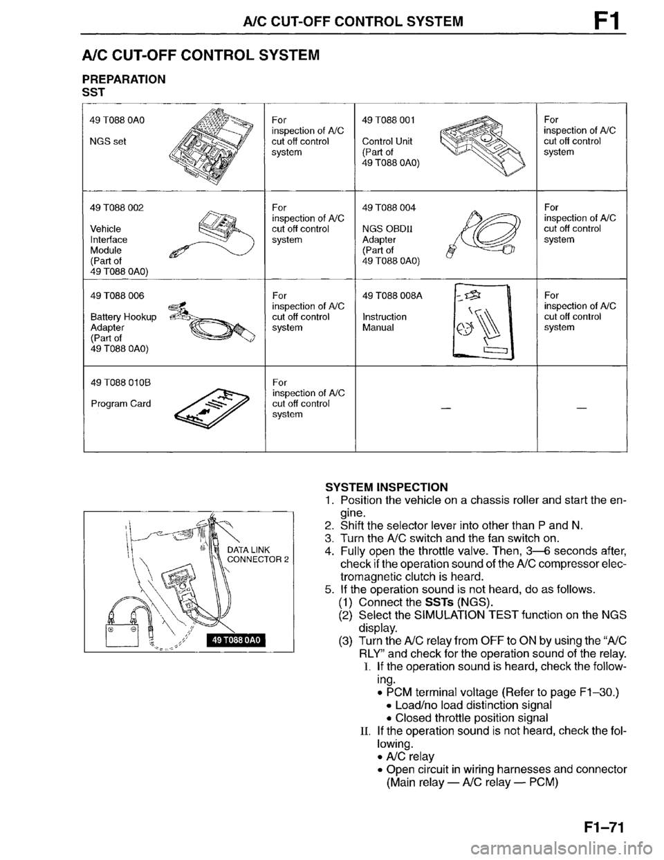 MAZDA MILLENIA 1996 Workshop Manual MAZDA MILLENIA 1996 Workshop Manual