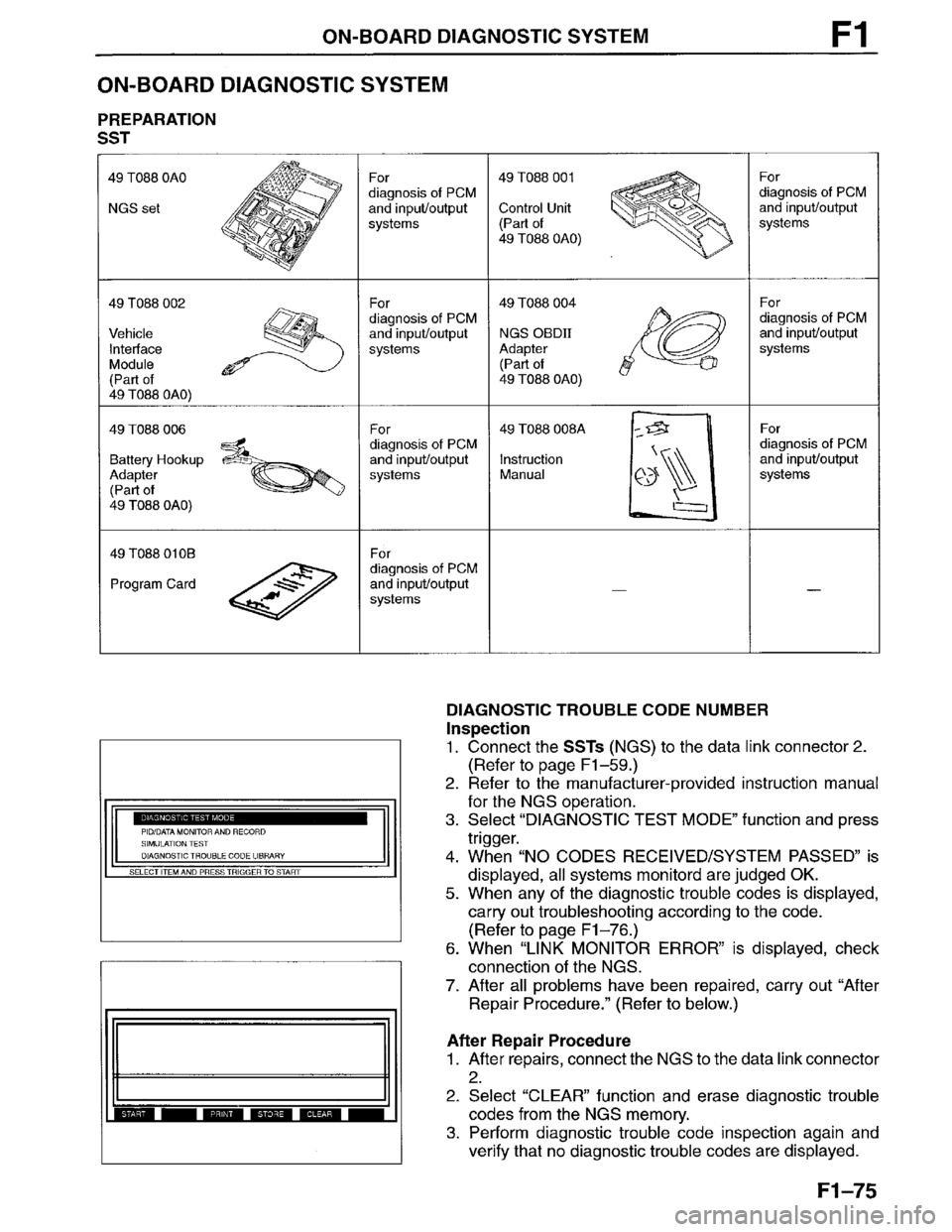 MAZDA MILLENIA 1996  Workshop Manual 
