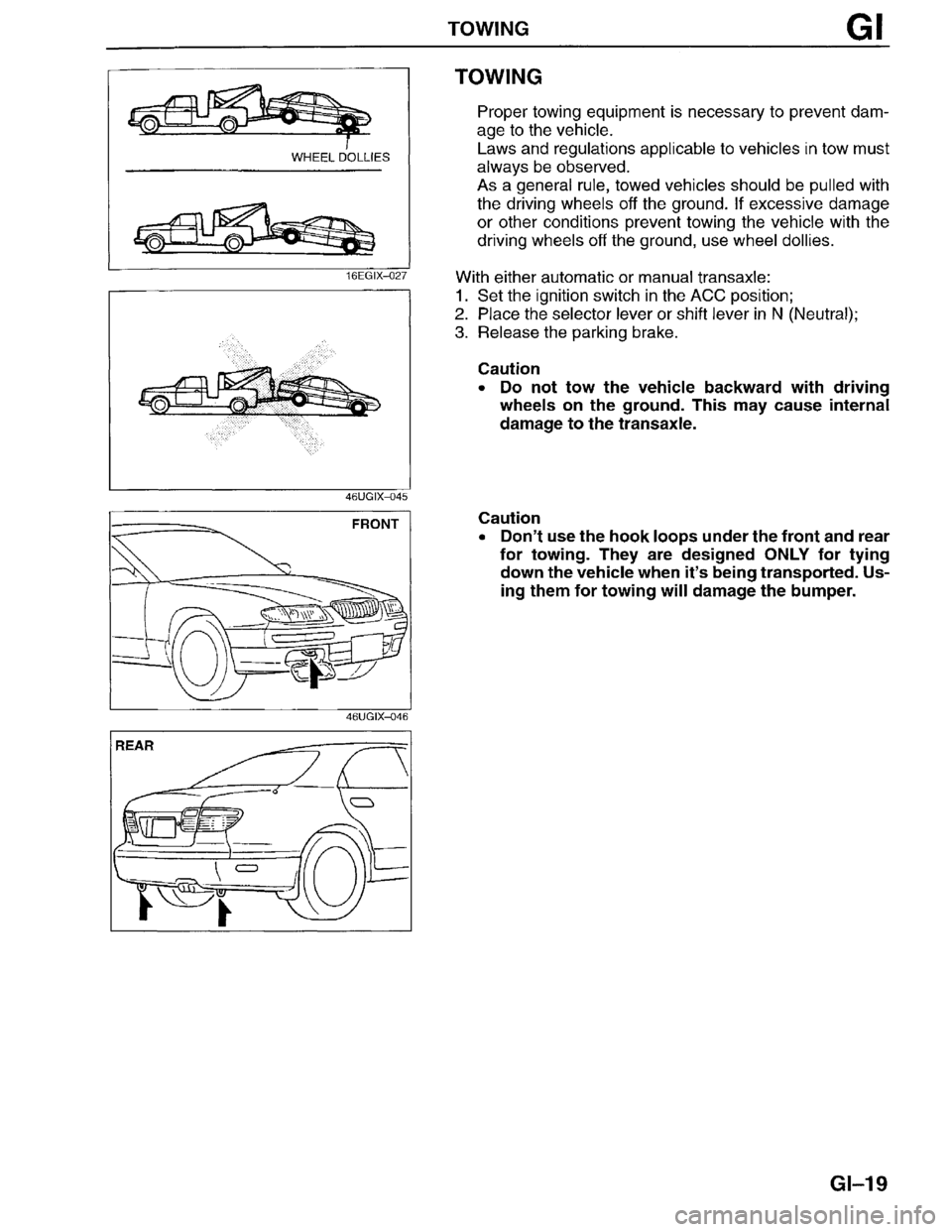 MAZDA MILLENIA 1996 Owners Manual MAZDA MILLENIA 1996 Owners Manual