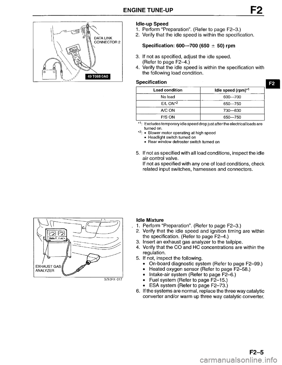 MAZDA MILLENIA 1996  Workshop Manual 