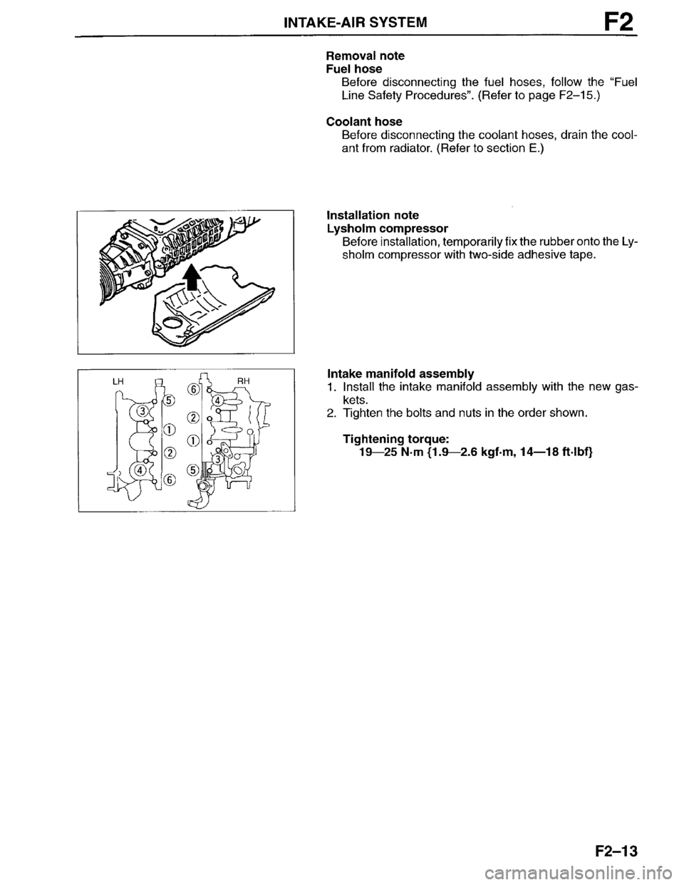 MAZDA MILLENIA 1996  Workshop Manual 