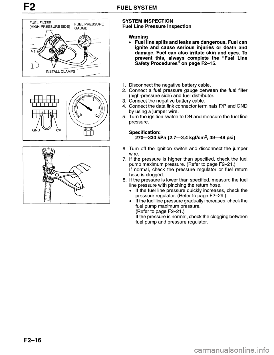 MAZDA MILLENIA 1996  Workshop Manual 
