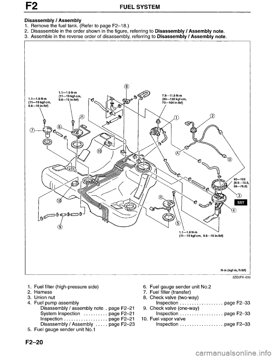 MAZDA MILLENIA 1996  Workshop Manual 